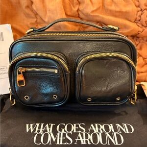 Authentic Louis Vuitton Calfskin Monogram Embossed Utility Crossbody Bag